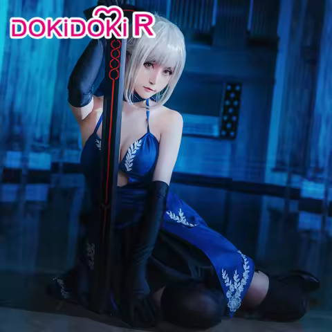 IN STOCK Saber Cosplay Dress Fate/stay night Cosplay Arutoria Pendoragon Costume DokiDoki-R Women Sa