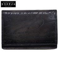 Berluti [近新] Scritto 皮革 Imbuia 翻蓋卡包 [二手]