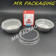 3379-P Aluminium Foil Tray with Clear Lid [ 10sets ± ] Bulat / Round My Chef Foil Tray 3379 - P