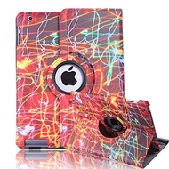 HDE iPad 2/3/4 Tablet Case Rotating Flip Stand Folding Magnetic Cover Designer for Apple iPad 2/3/4