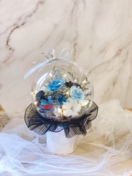 【可客製】BE MY QUEEN 波波球花束 永生乾燥花束 求婚 告白 生日