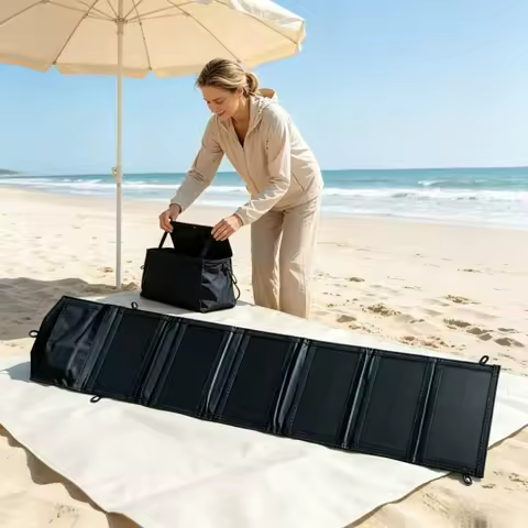 Outdoor Camping Hiking Foldable USB Solar Panel Charger 25W 100W Portable Waterproof Solar Charger T