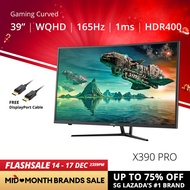 PRISM+ X390 PRO 39" 165Hz 1ms Curved QHD [2560 x 1440] Adaptive-Sync Gaming Monitor