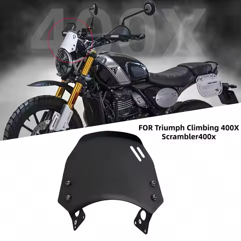 Scrambler 400X Motorcycle Windscreen Windshield for Triumph SCRAMBLER 400 X 2024-2025 Wind ShieldScr