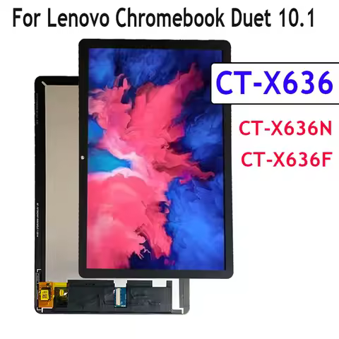 Tablet LCD For Lenovo Chromebook Duet 10.1 CT-X636F CT-X636N CT-X636 x636 LCD Display+Touch Screen D
