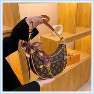 J076Hot seller 2024 New Presbyopia Pea Womens Fashion Crescent Shoulder Crossbody bag