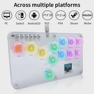 RGB Arcade Hitbox Keyboard Arcade Fightstick Controller For PS4/PS5/Switch Arcade Hitbox For XBox/Sw