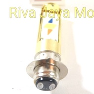 MERAH H6 Hjg White Red Strobe Led Headlight Bulb Automatic Scooters, etc.