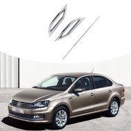 Sesuai untuk 18-21 Polo MK6 Polo Plus Trim Bampar Belakang Aksesori Hiasan Paip Ekzos