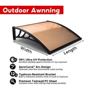 Awning Canopy Sunshield Roof Outdoor Sun Shade Net Rain Waterproof Blind Curtain Window Garden awnin