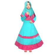 Two mix Dress Anak Muslim- Baju Muslim Anak - Pakaian Muslim 2993