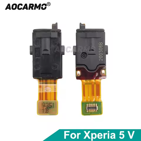 Aocarmo For Sony Xperia 5 V XQ-DE54 XQ-DE72 X5V Earphone Jack Headset Hole Connector Audio Flex Cabl