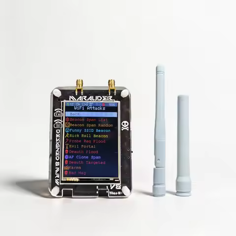 New ESP32-C5 ESP32 Marauder V8 2.8 Inch Touch Display Dual Band WiFi Bluetooth GPS Support 2.4G & 5G