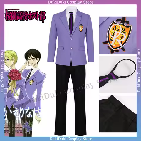 Ouran High School Host Club Cosplay Costume Adult Carnival Uniform Anime Halloween Party Costumes Ma