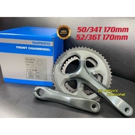 [Genuine] Shimano Tiagra Crankset FC-4700 50/34T 52-36T 170mm 2x10speed Road Folding Bike