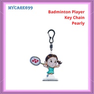 Ready stock🇲🇾Clear Stock Clearance Malaysia Badminton Player Keychain with Stander