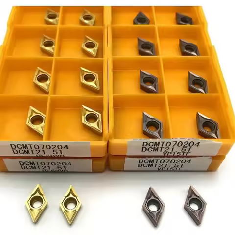 10pcs 1Box DCMT070204 UE6020 VP15TF US735 Carbide Tool Cutting Tool DCMT 070204 Turning Insert Cutti