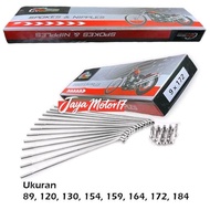 Chrome Spokes Motorcycle Spokes Trali Spokes Full Size Ring 14 17 18 Universal Motorcycle - 89