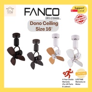 [SG SELLER] FANCO Dono Corner Fan 16″ Ceiling / Wall Mounting Options System Choice [ABS Blades + Remote]