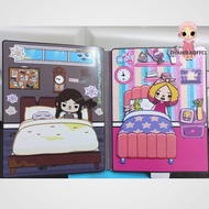 Toca WEDNESDAY AND ENID/TOCA LIFE/QUIET BOOK/BUSY BOOK PAPER DOLLS HOUSE Girls Toys Disassembly toka
