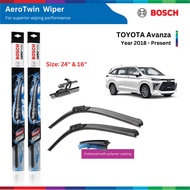 Avanza Car Rain Wiper (2018-), Bosch AeroTwin, size 24" &amp; 16", TOYOTA Avanza Wiper