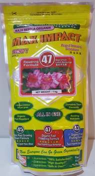 MAX IMPACT 47_Organic Fertilizer_Baja Organik_Baja Bunga_Baja Merah_Flowering Fertllizer_1kg