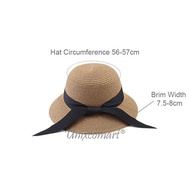 Furtalk SH020 Straw Hat Panama Fedora Straw Knitted Beach Hat