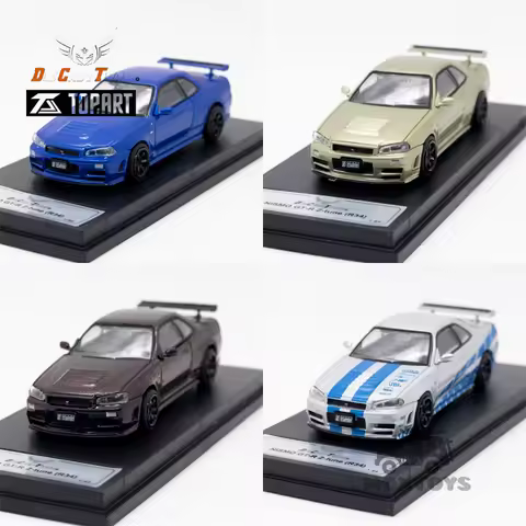 DCT x TOPART 1:64 R34 Z-Tune FNF Diecast Model Car