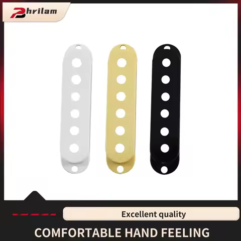 PHRILAM Plastic Guitar Single Coil Pickup Covers for USA/Mexico Strat Fender Stratocaster Electric G