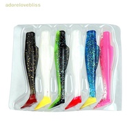ADD 6pcs/lot Soft Swimbait 9cm 4.4g Floating T-Tail Fishing Lure TPR Paddle Tail Soft Lure Material 