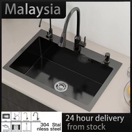 Sinki dapur/SUS304 sink With three holes complete set with faucet bowl Sinki /Sink/Sinki bilik air