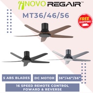 REGAIR INOVO MT36" MT46" MT56" Ceiling Fan 5Blades DC Motor Remote Control 36 Inch 46 Inch 56 Inch K