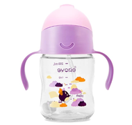Evorie Tritan Weighted Straw Sippy Cup with Handles for Baby and Toddler 6 months+ 200mL Infant Straw Water Bottle | Richell Bbox Pigeon Avent Hegen Skip Hop Snapkis Babycare Zoku Oxo Tot Munchkin Beaba