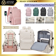 ⚡️SG Stock⚡️ 32L Travel Backpack Waterproof Cabin Size With Shoe Compartment Travel Laptop