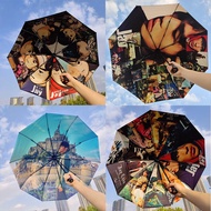 Jay Chou Automatic Umbrella Foldable Men Women Extra Large Reinforced Rain or Rain Dual-use Co