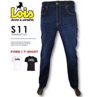LOIS. [RAINBOW SERIES] Originals Men's Classic Premium Season Stretchable Denim Wash Jeans Wear Stra