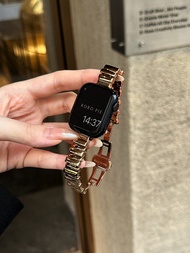 Dây Đồng Hồ Kim Loại Thép Không Gỉ Dành Cho Apple Watch Series 8 7 6 5 iWatch S10 S9 Tương Thích Với