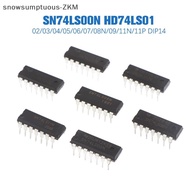 [snowsumptuous] 10 Pcs 74LS00 74LS01 74LS02 74LS04 74LS05 74LS06 74LS07 74LS08 74LS09 74LS11 New [zk