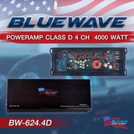 BLUEWAVE Power Amplifier Mid-Range Drive Model BW-624.4D CLASS D Amp CLASS-D 4 CH New Technology Fro