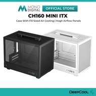 DEEPCOOL CH160 MINI ITX DESKTOP PC CASING / CASE WITH FULL SIZED AIR COOLING / HIGH AIRFLOW PANELS -