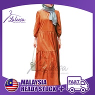LALEESA LD246264 DRESS DARIA Puff Sleeve Ruffles Dress Muslimah Dress Women Dress Abaya Plus Size Baju Raya 2024