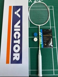 VICTOR勝利威克多白金小隼白色羽毛球拍TK-F白隼進攻型單拍