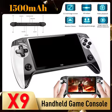 5.5 Inch Screen Handheld Game Player 1500mAh Electronic Game Player Type-C Charging Portable Game Pl