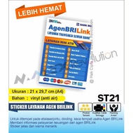 BRILINK AGENT SERVICE STICKER WATERPROOF