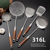 316L Stainless Steel Cookware Set with Rosewood Handles