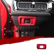 Honda 11th Gen Civic FE 2021 2022สีแดงชุดเกียร์ปรับแต่งภายในควบคุมศูนย์แอร์เต้าเสียบตกแต่ง