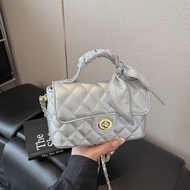 Movi Katie Túi đeo vai bằng da PU thanh lịch với dây xích và cung chi tiết cho phụ nữ