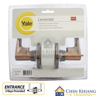 Yale 5347 Entrance Tubular Handle Leverset Lockset Satin Nickel Antique Copper