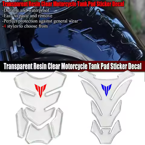 2025 For Yamaha MT 07 09 10 SP MT07 MT09 MT10 MT15 MT25 FZ09 FZ07 Transparent Resin Tank Pad Protect