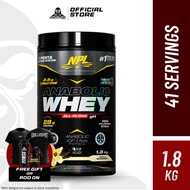 NPL Anabolic Whey Protein 27g Protein Halal gH 4lbs(1.8kg)